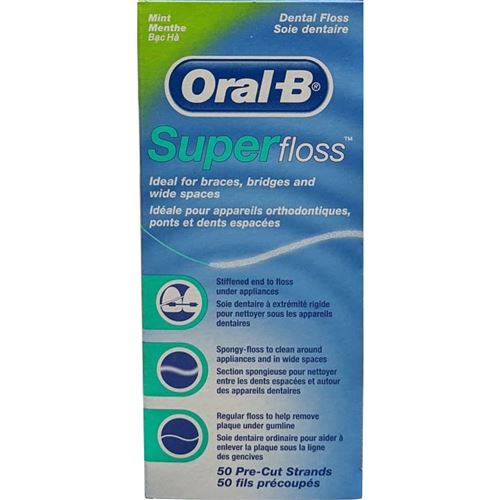 Oral B Superfloss - dent.niť -mostíky 50 ks