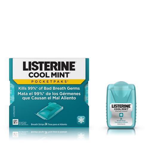 Listerine Cool Mint pásiky 24 ks
