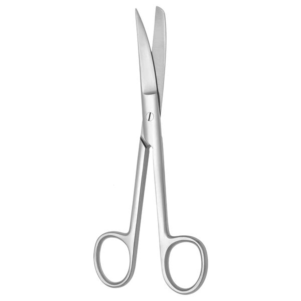Nožnice chirurgické zahnuté; 16,5 cm