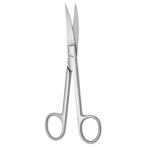 Nožnice chirurgické hrotnaté zahnuté; 11,5 cm