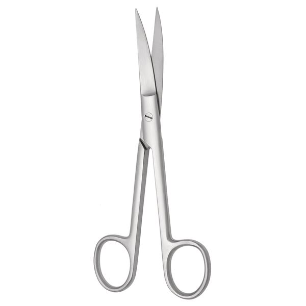 Nožnice chirurgické hrotnaté zahnuté; 11,5 cm