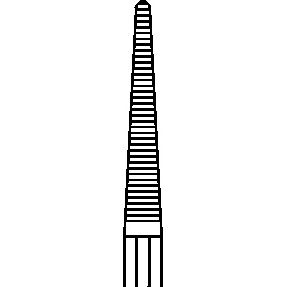 Svorka na cievy Mosquito-halsted, rovná 12cm