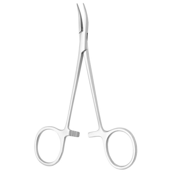 Svorka na cievy Moskyto zahnutá jemna 12cm 115080020