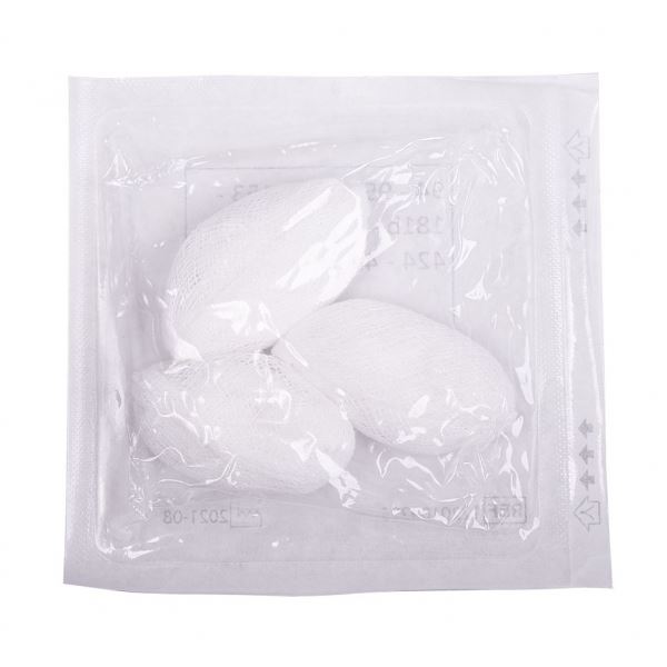 Tampóny sterilné stáčané - LINON S - 15/15 3ks
