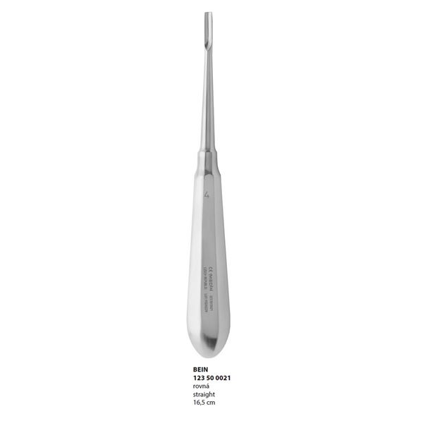 Bein páka extrakčná rovná; 4 mm; 16,5 cm