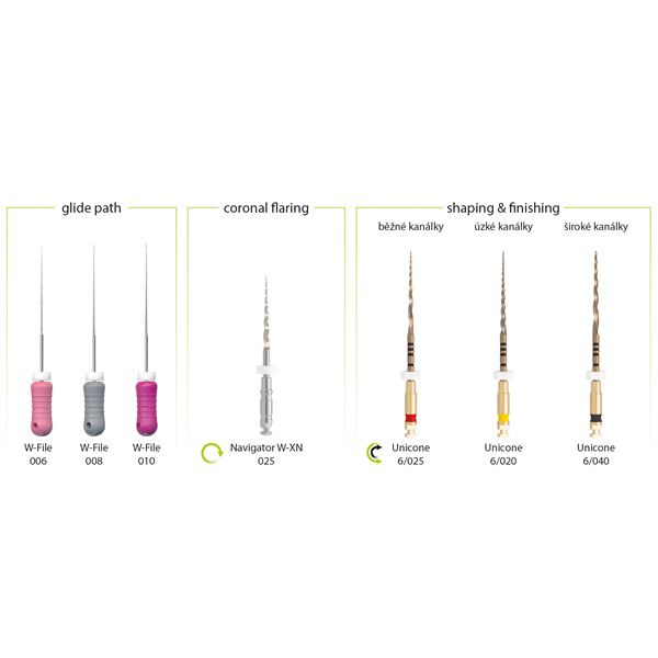 Unicone nástroje Endo set III - 6 ks 31mm