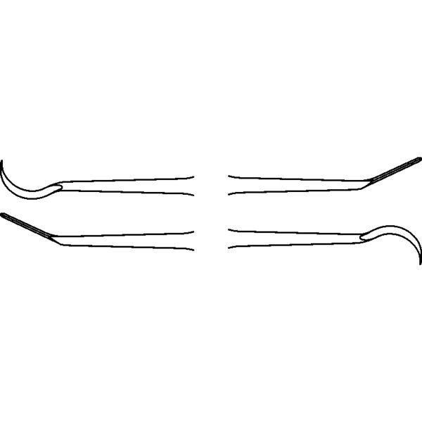 Nástroj na modelovanie výplní; 2,2 mm; 16,8 cm