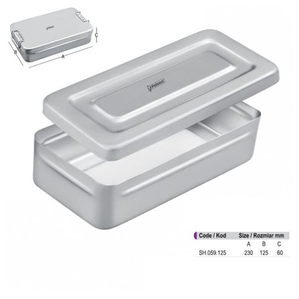 Falcon sterilizačný box s viečkom 230x125x60mm