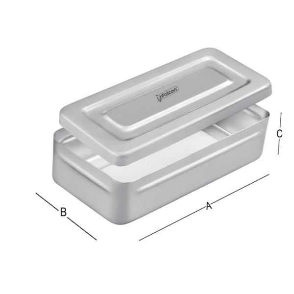 Falcon sterilizačný box s viečkom 200x100x40mm