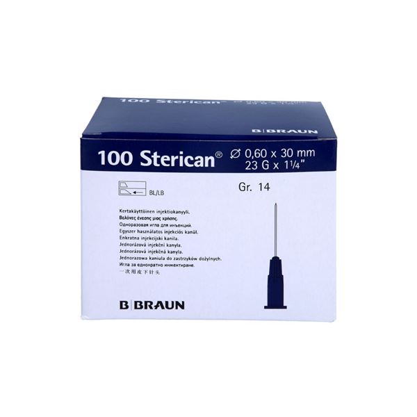 Injekčné ihly 0,60 x30mm modré Sterican 100ks