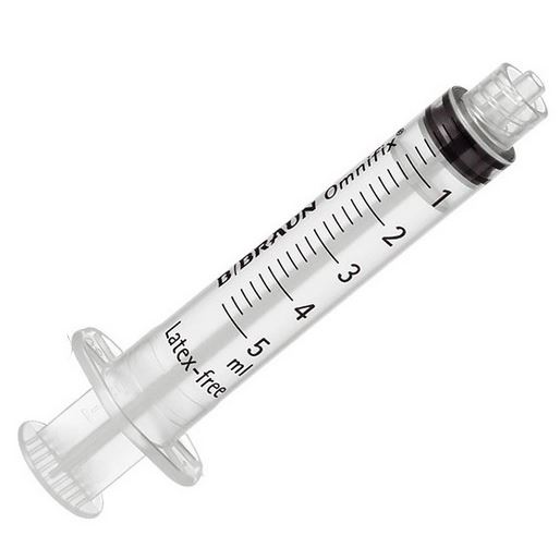 Striekačky Luer Lock so závitom  BBraun 5ml. 100ks