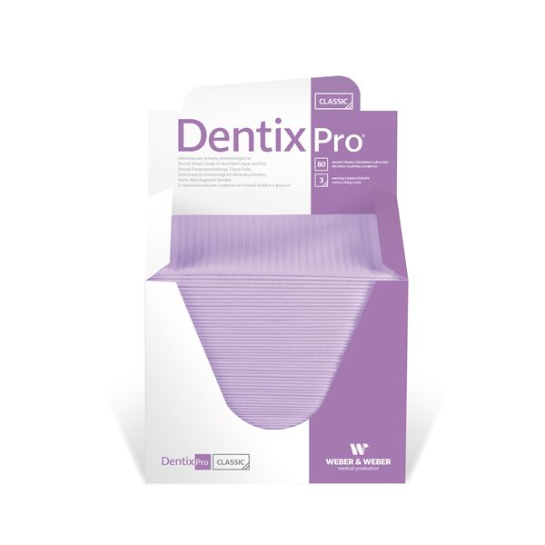 Podbradníky Classic Dentix Pro skladané 80 ks zelené/dá sa obj.6 baleni/