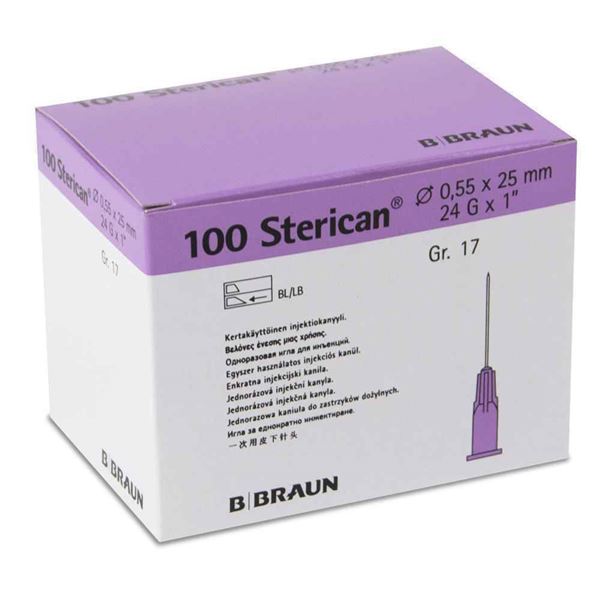 Injekčné ihly 0,55x25 mm  Sterican 100ks