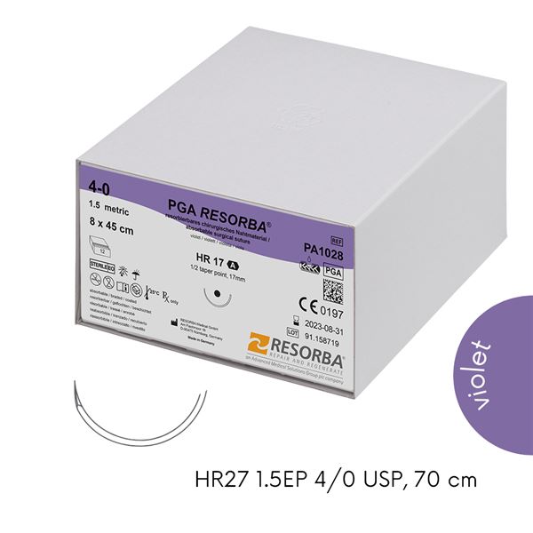 PGA Resorba HR27 1,5 EP, 4/0USP  24ks