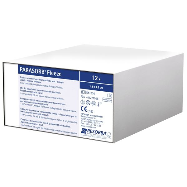 Resorba PARASORB Fleece 18 x 36 mm, 12 ks