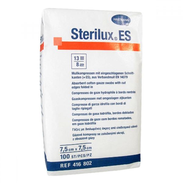 Sterilux 7,5x7,5  cm 8-vrst.