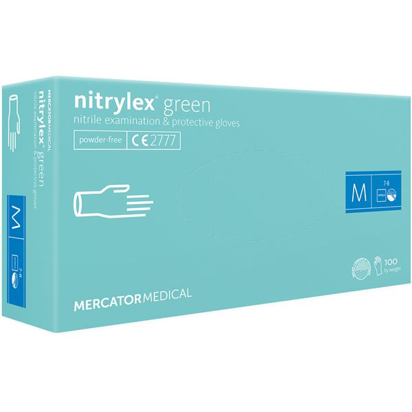 Rukavice Nitrilex PF zelené  100ks M