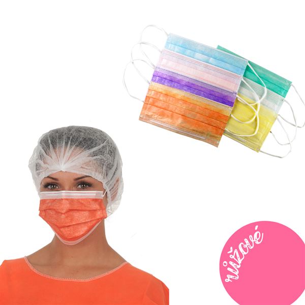 Masky Medistock ružové 50ks