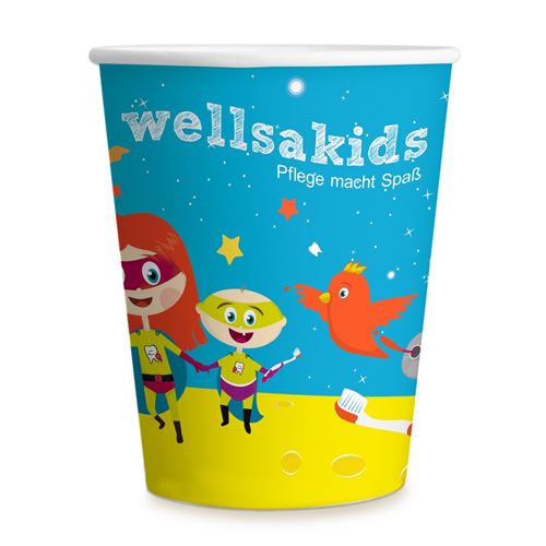 Poháriky papierové kozmonauti deti 180ml 1000 ks