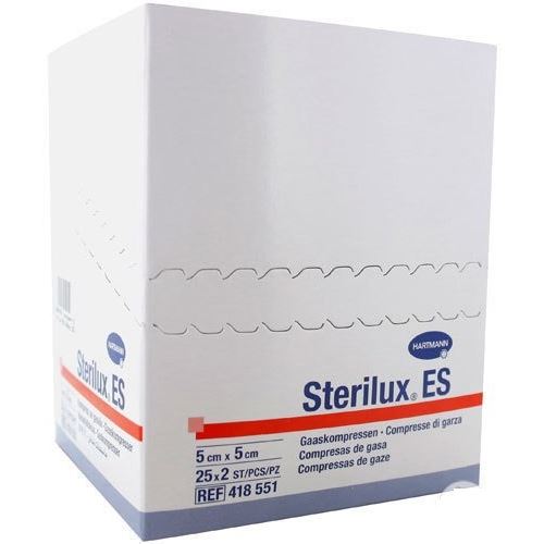 Sterilux ES sterilný 5 x 5 cm 2 x 25 ks