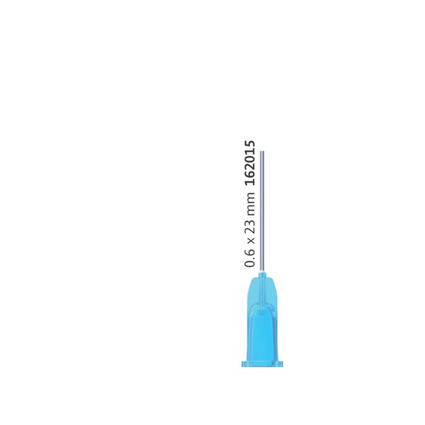 Transcoject ihly Luer PL tupé, 0,6x23mm, modré 100ks