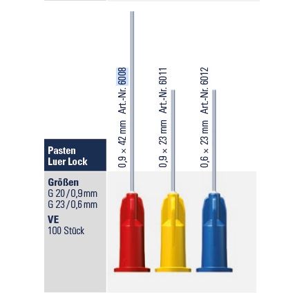 Transcoject ihly Luer PL tupé, 0,6x23mm, modré 100ks