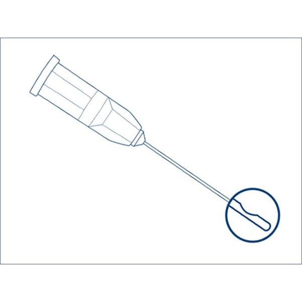 Miraject Endotec Luer  0,6x25 mm 25 ks 25G modré