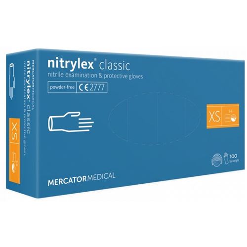 Rukavice Nitrilex PF Protect 100ks - XS modré