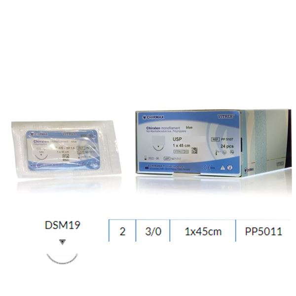 Chiralen MNF blue EP2 3/0, DSM19, 1x45cm, 24ks