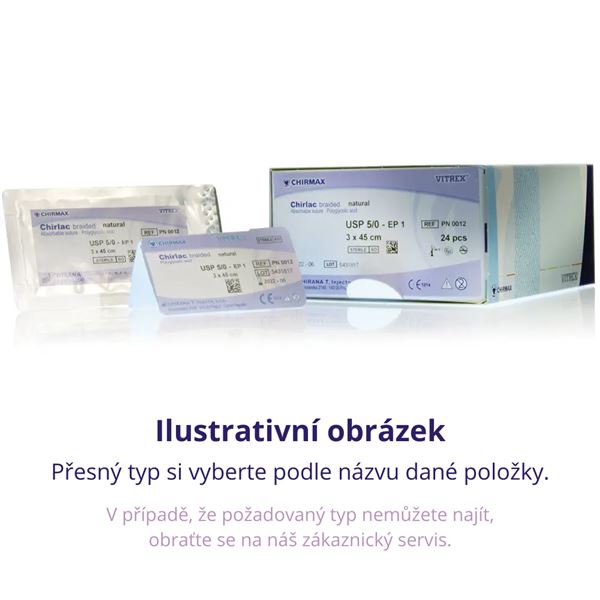 Chirlac Braided Nat. HR13 EP1,5 USP4/0  1x45cm  24ks