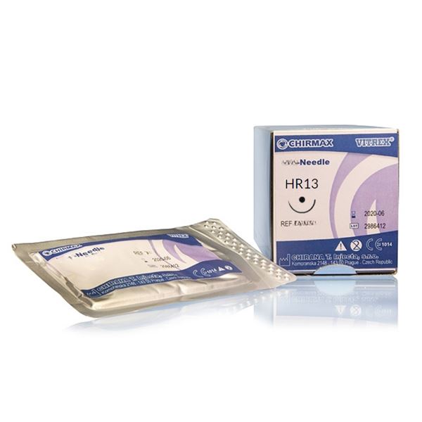 Ihly chirurgické s perovými uškami - okrúhle zvlášť tenké PB; HR13;12 EY 8011