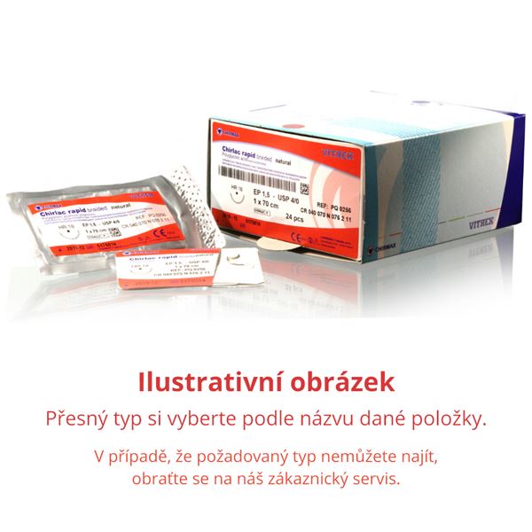 ChirlacR 1.5EP 4/0USP EP 3 x 45 cm 24 ks natural PQ0013