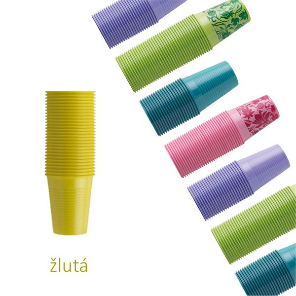 Poháriky žlté  Monoart EURONDA 1000 ks