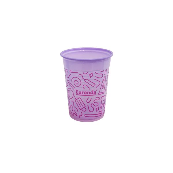 Poháriky Monoart Euronda 200ml Graffiti fialové 1000ks