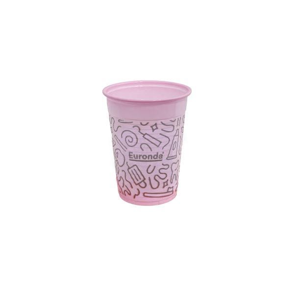 Poháriky Monoart Euronda 200ml Graffiti ružové 1000ks