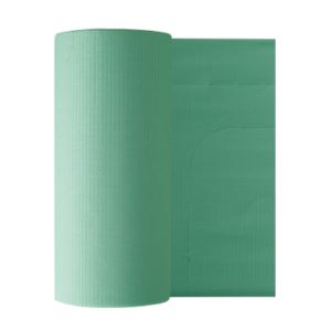 Podbradndíky Euronda zelené na rolke 80 ks 61x53cm