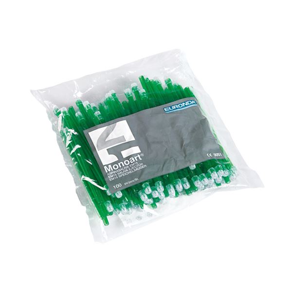 Savky Monoart Euronda so sním. koncovkou zelené 100 ks 22810210