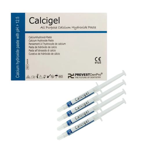 CALCIGEL kalcium hydroxidový gel 4 x 2g tuba + 20kanyl