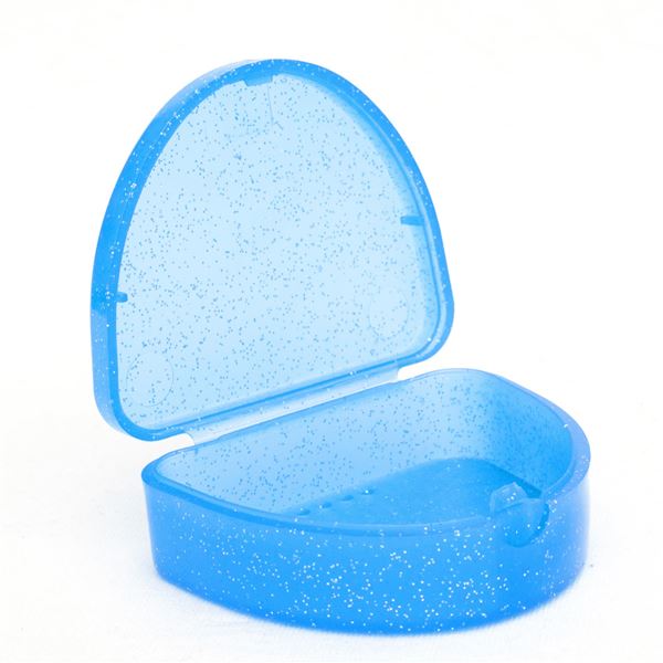 Mouthguard boxes škatuľka perleť. modrá