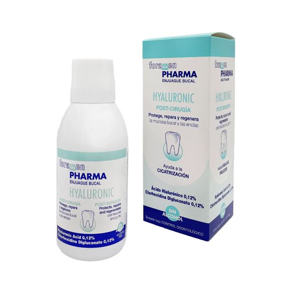 Foramen ústna voda Hyaluronic 0,12% po extrakc., 250ml
