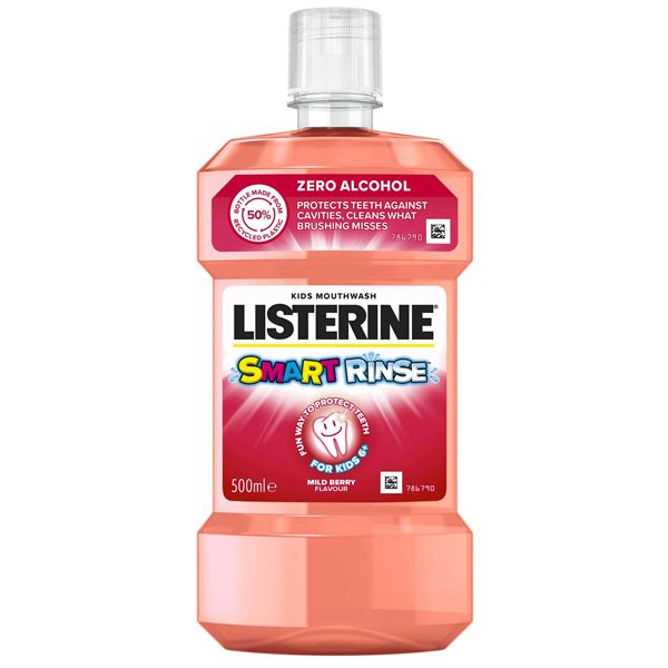 Listerine ÚV detská jahoda 500ml