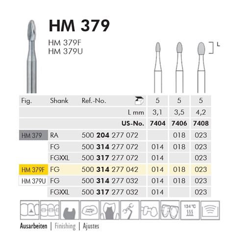 Meisinger vrtáčik HM379F18, 5ks