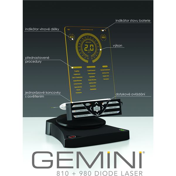 Gemini laser špičky 5mm- 25 ks 