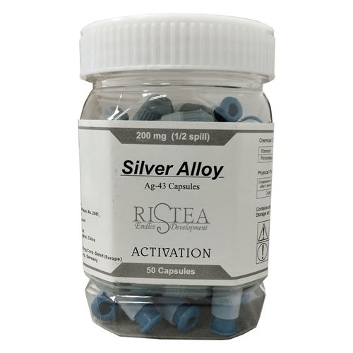Kapsľový amalgám 45% Ag, veľ.1/2-200mg ,50ks