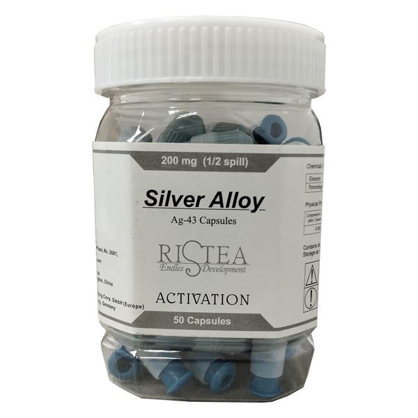 Kapsľový amalgám 45% Ag, veľ.1/2-200mg ,50ks