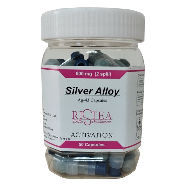Kapsľový amalgám 45% Ag, veľ.2-600mg ,50ks