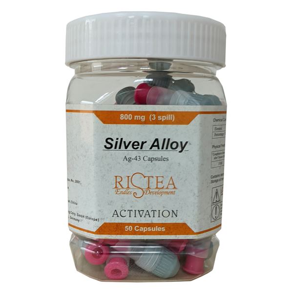 Kapsľový amalgám 45% Ag, veľ.3-800mg ,50ks