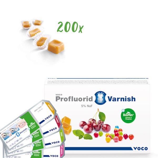 Profluorid Varnish + BioMin 200 x 0,4ml karamel 2276