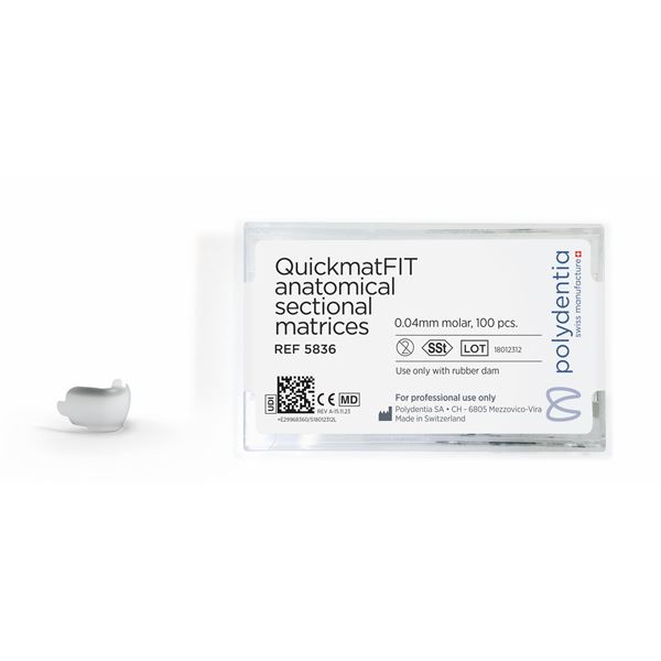 QuickmatFit matrice sekčné molar 0,04 100 ks