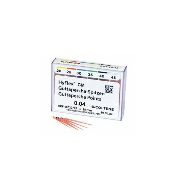 HyFlex CM gutaperčové čapy .04 20-45, 60ks